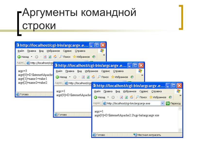 Аргументы командной строки