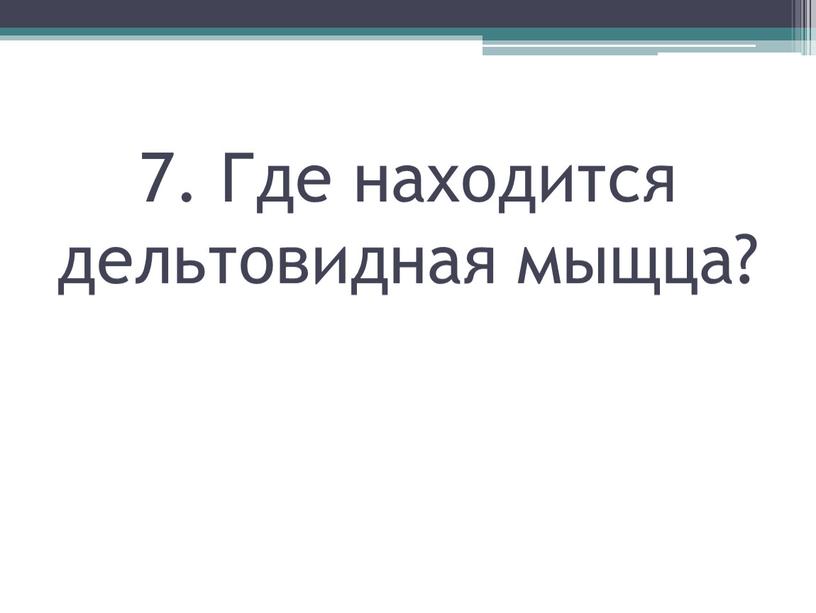 Где находится дельтовидная мыщца?