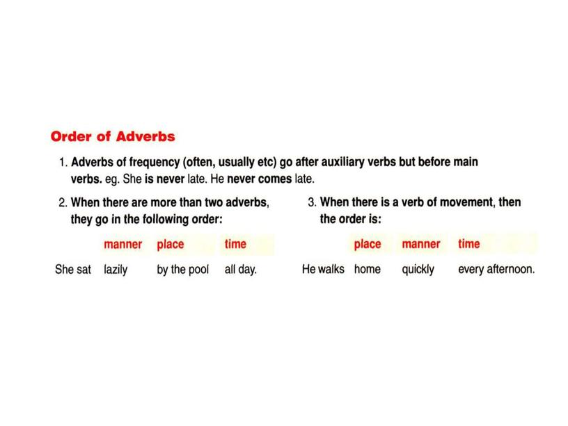 8 Adjectives, Adverbs. 8 class