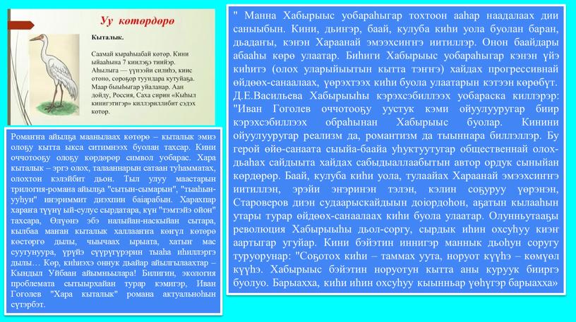 Манна Хабырыыс уобараһыгар тохтоон ааһар наадалаах дии саныыбын