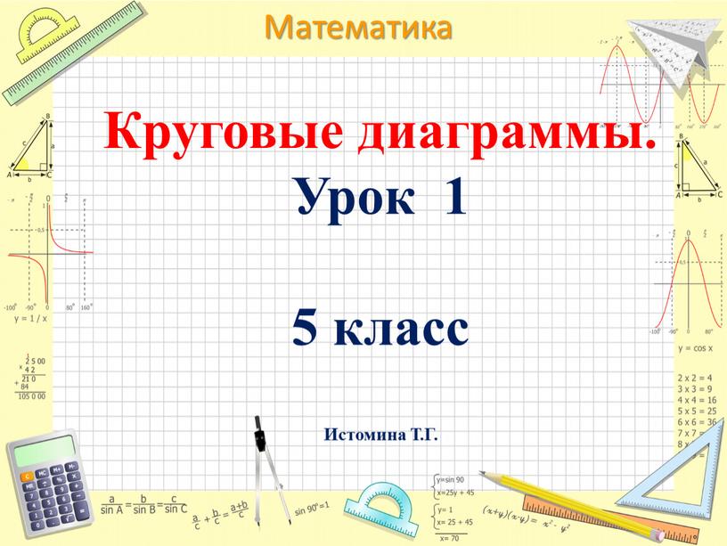 Круговые диаграммы. Урок 1 5 класс