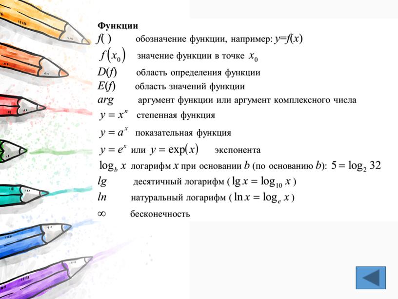 Презентация "Математический словарь"