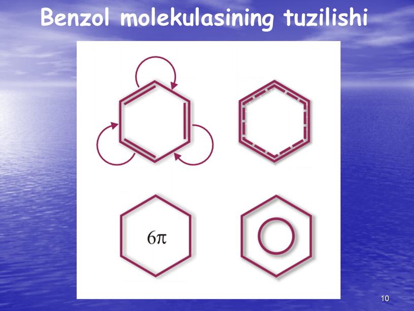 Benzol molekulasining tuzilishi