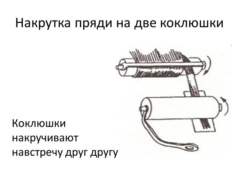 Накрутка пряди на две коклюшки