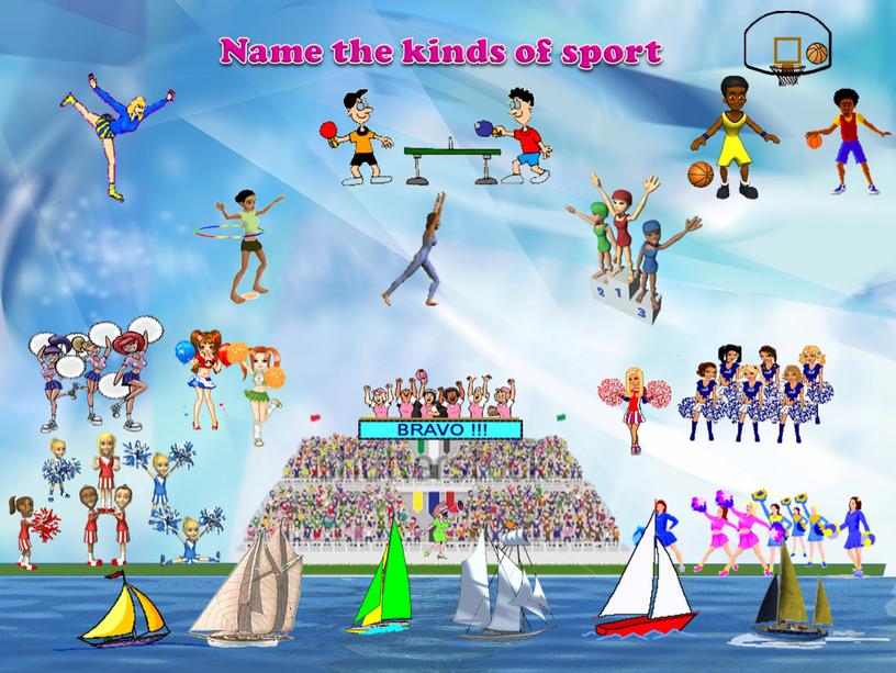 Name the kinds of sport