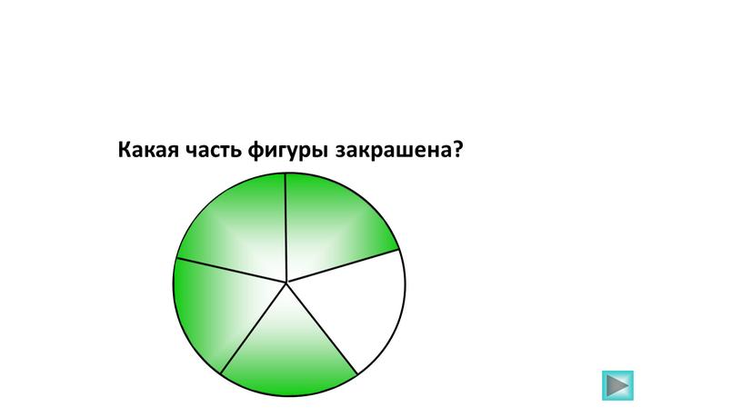 Какая часть фигуры закрашена?