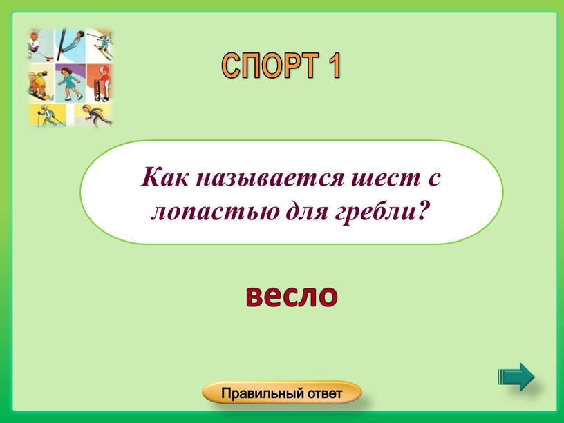 Как называется шест с лопастью для гребли?