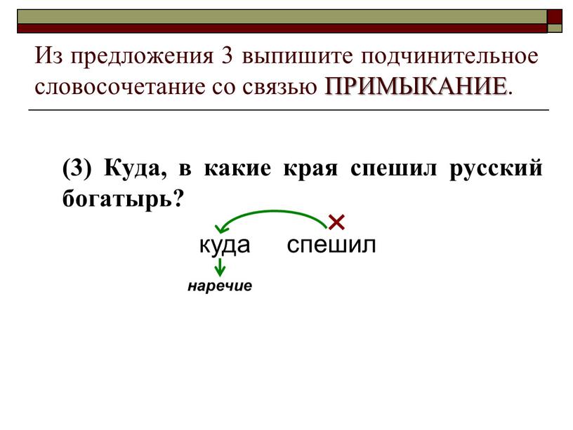 Из предложения 3 выпишите подчинительное словосочетание со связью