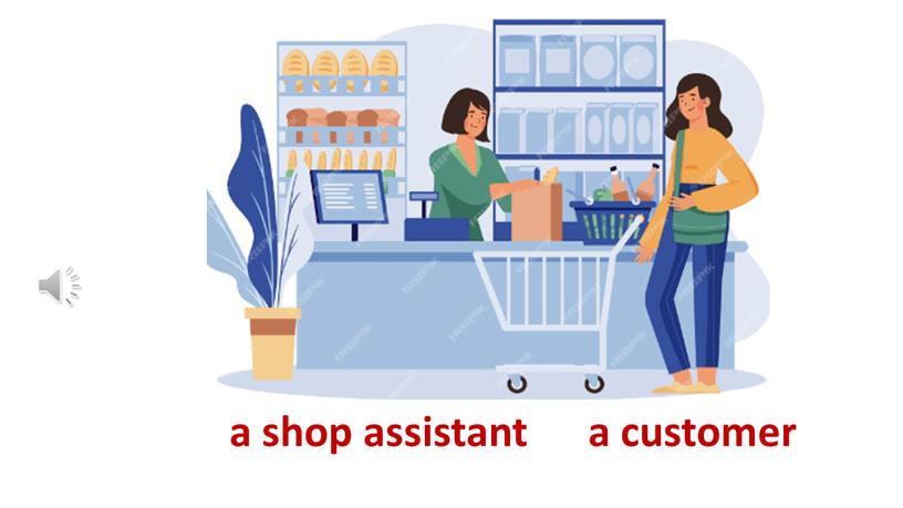 a shop assistant a customer