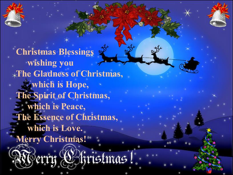 Christmas Blessings wishing you