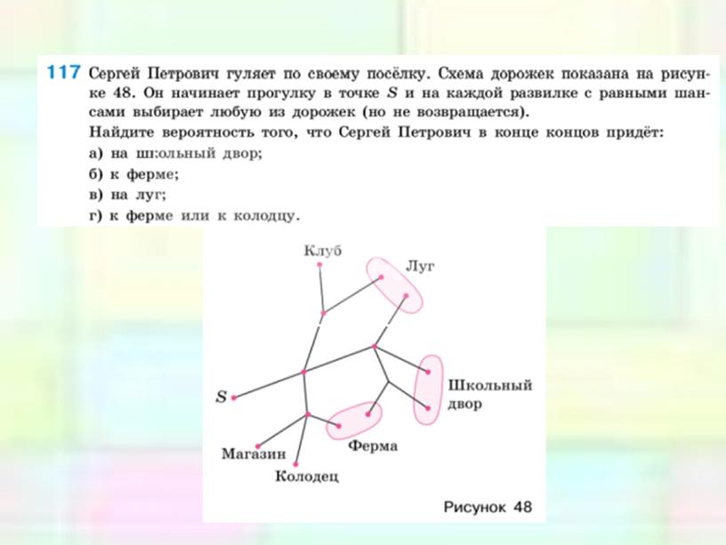 Дерево вероятностей. Вероятность и статистика 10 класс