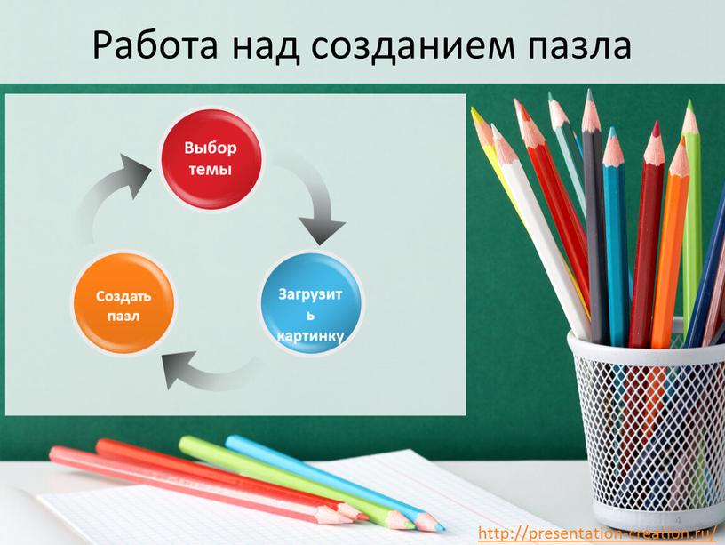 Работа над созданием пазла Выбор темы