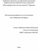 Методическая разработка по естествознанию темы : "Макромир. Биосфера."