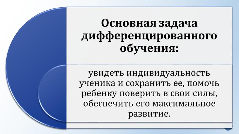 Технология дифференцированного обучения