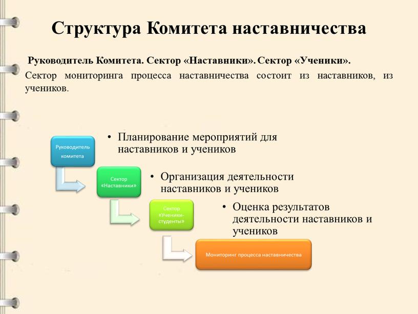 Структура Комитета наставничества