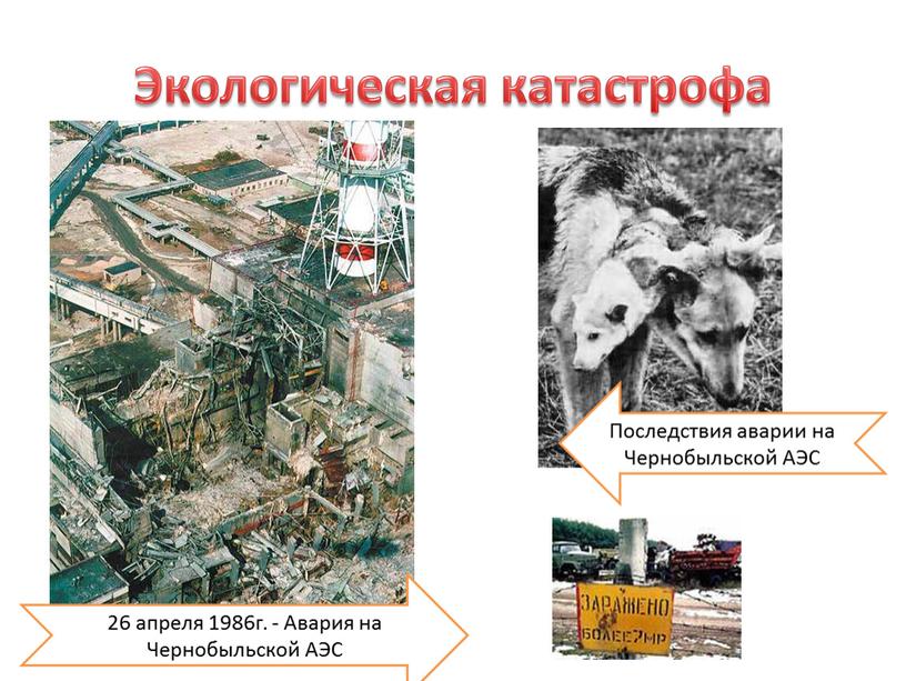 Экологическая катастрофа 26 апреля 1986г