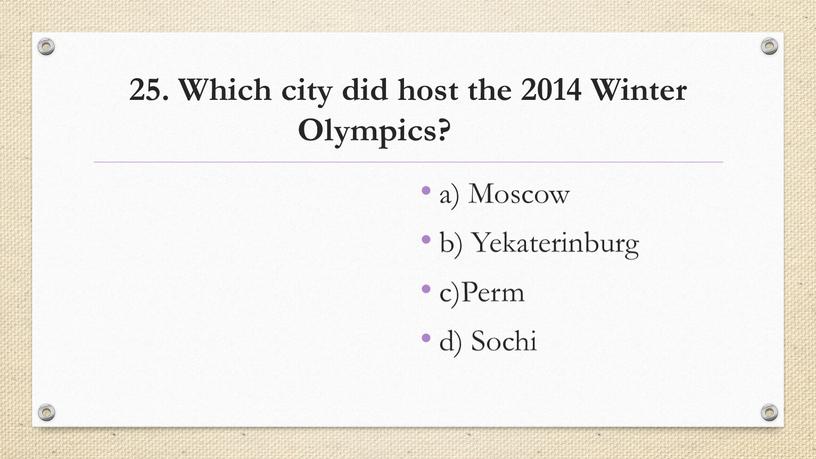 Which city did host the 2014 Winter