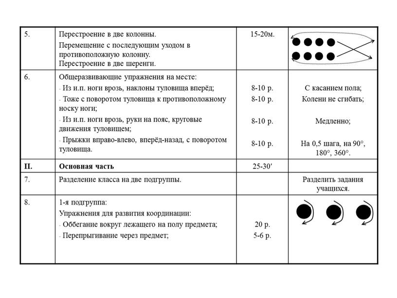 Перестроение в две колонны. Перемещение с последующим уходом в противоположную колонну