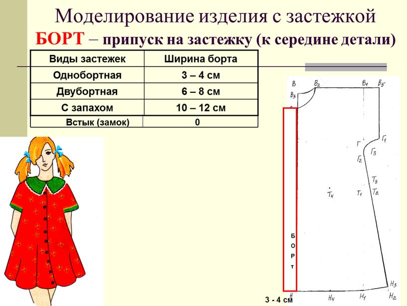 Моделирование изделия с застежкой