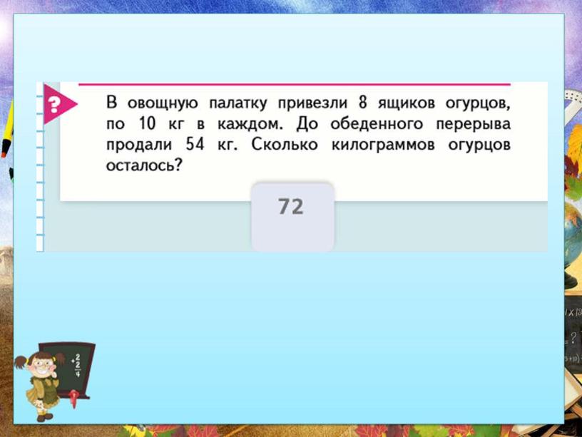 Урок Математики в 3 классе по теме" "Решение задач"