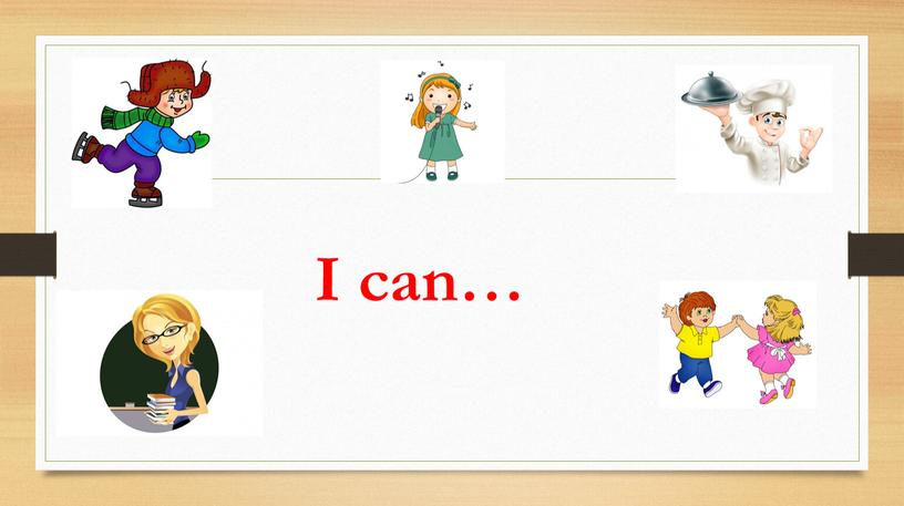 I can…