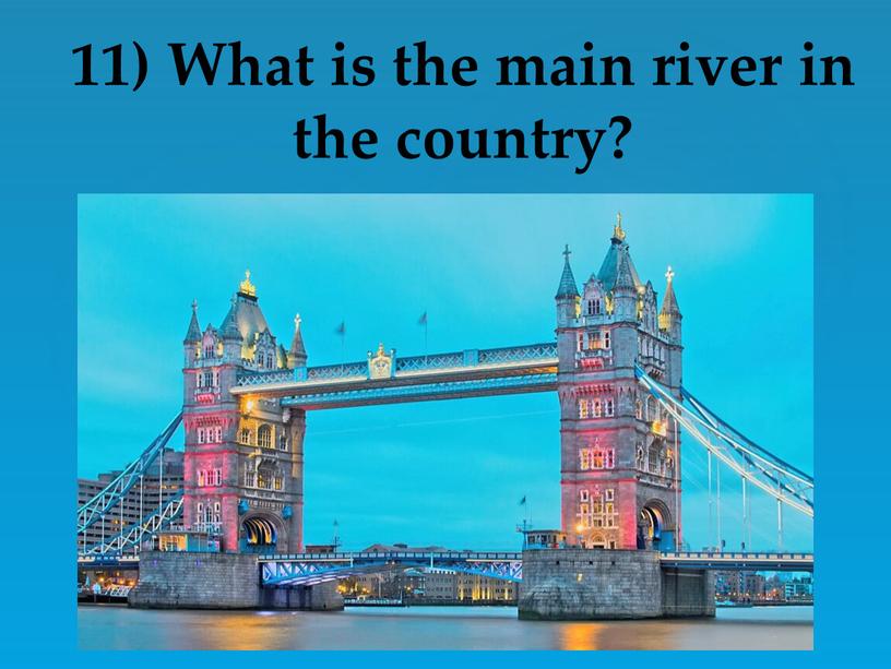What is the main river in the country?