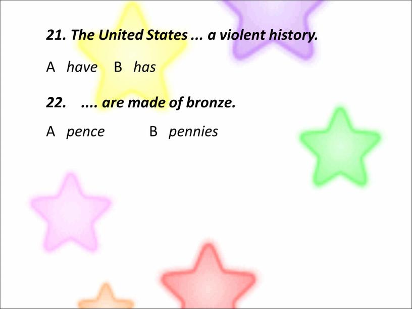 The United States ... a violent history