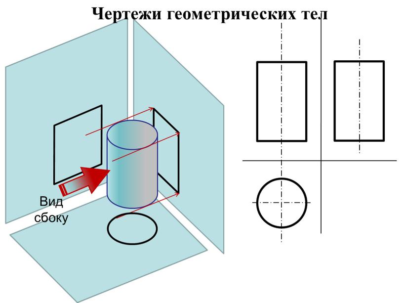 Вид сбоку Чертежи геометрических тел