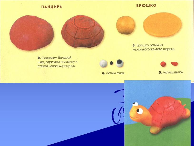 Презентация по труду (технологии) на тему "Лепка-черепахи"
