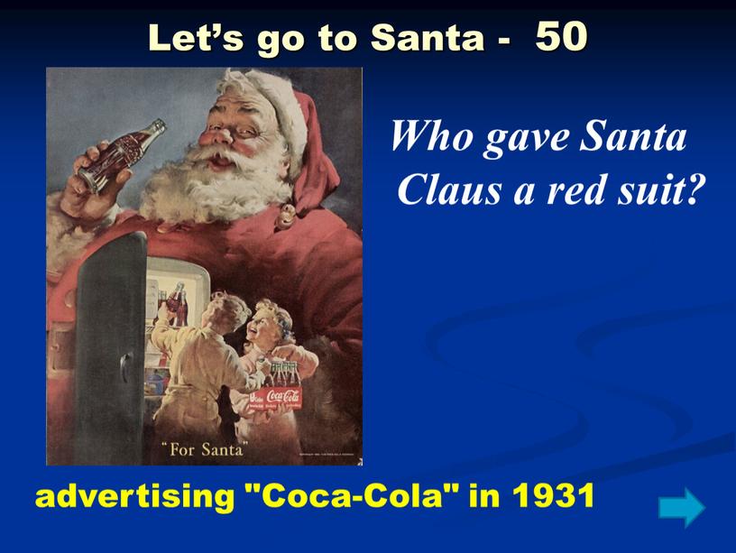 Let’s go to Santa - 50 Who gave