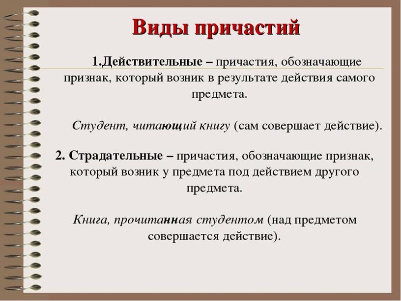 Презентация "Причастие как часть речи"