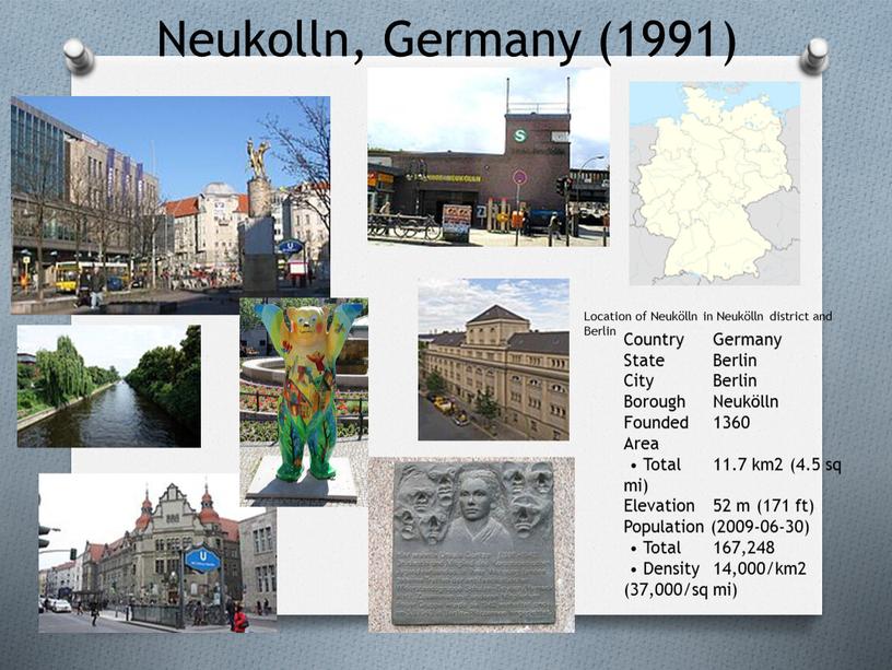 Neukolln, Germany (1991) Location of