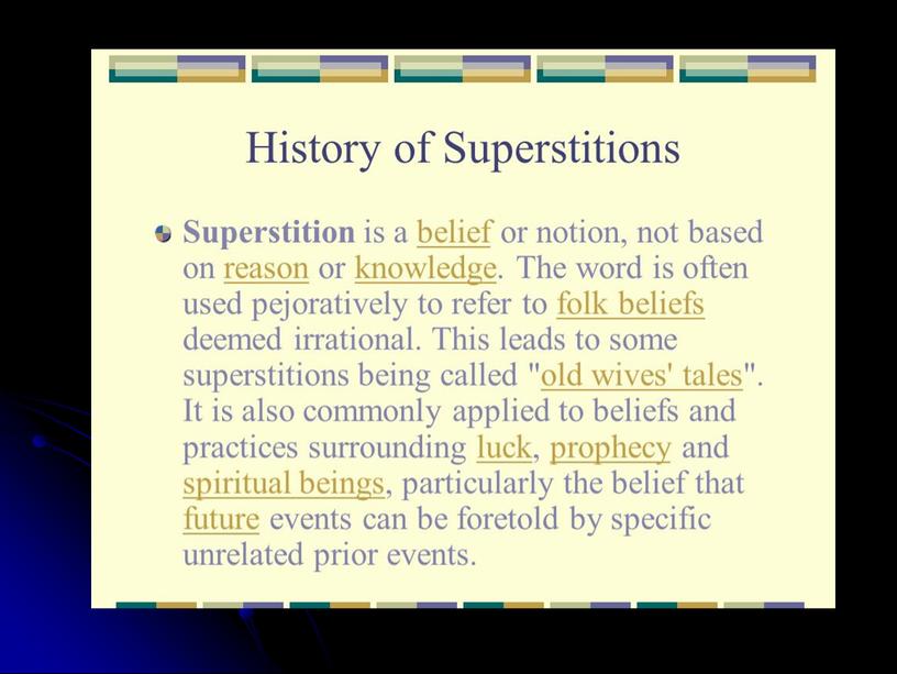 Comparative analysis of British, Kazakh and Russian superstitions