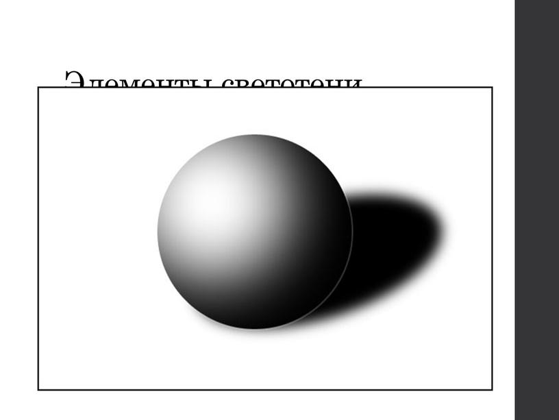 Элементы светотени