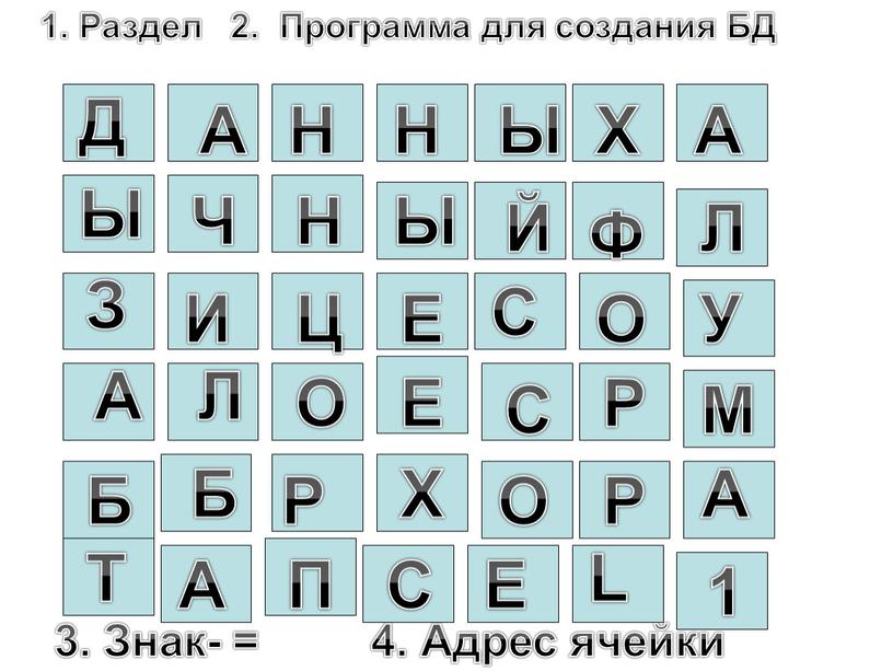 Раздел 2. Программа для создания