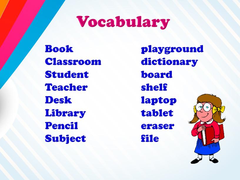 Vocabulary Book playground