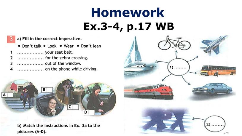 Homework Ex.3-4, p.17 WB
