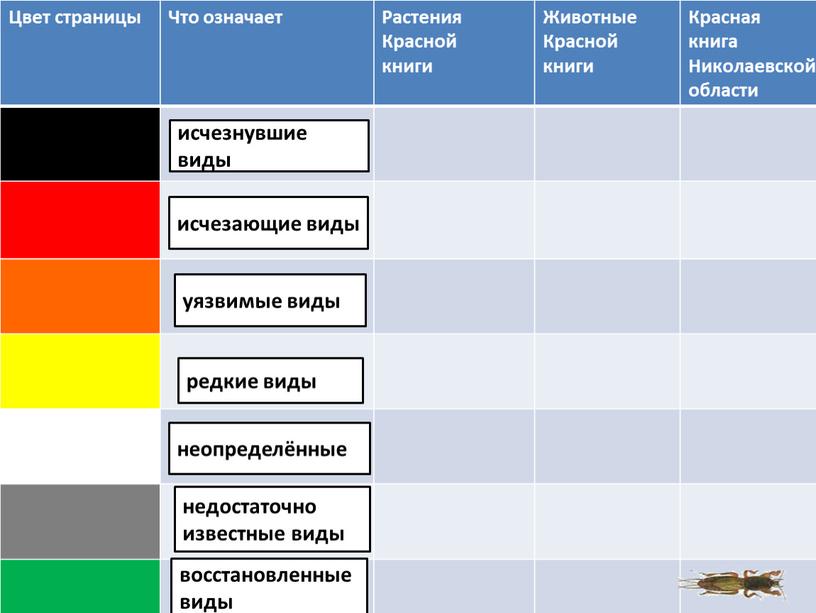 Страницы красной книги по цветам