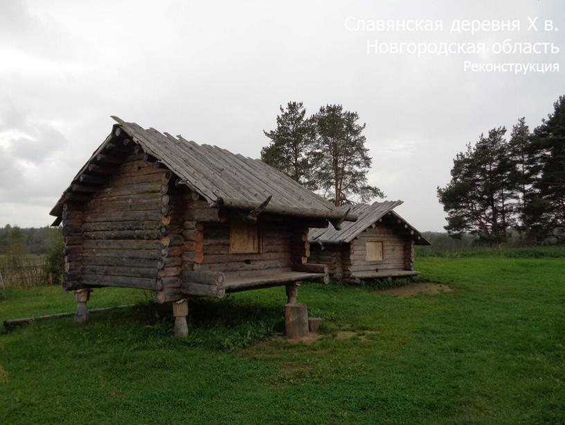 Славянская деревня Х в. Новгородская область
