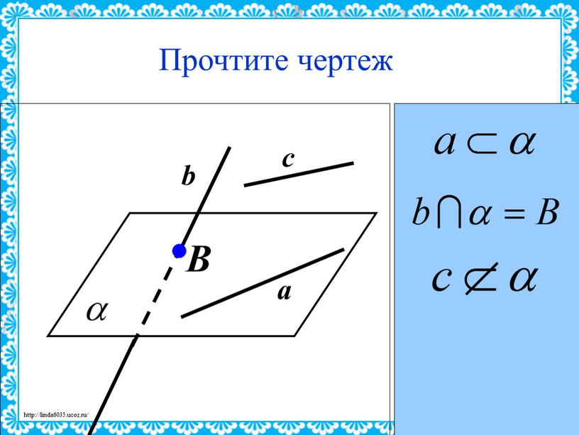 B c b a Прочтите чертеж