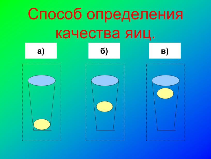 Способ определения качества яиц