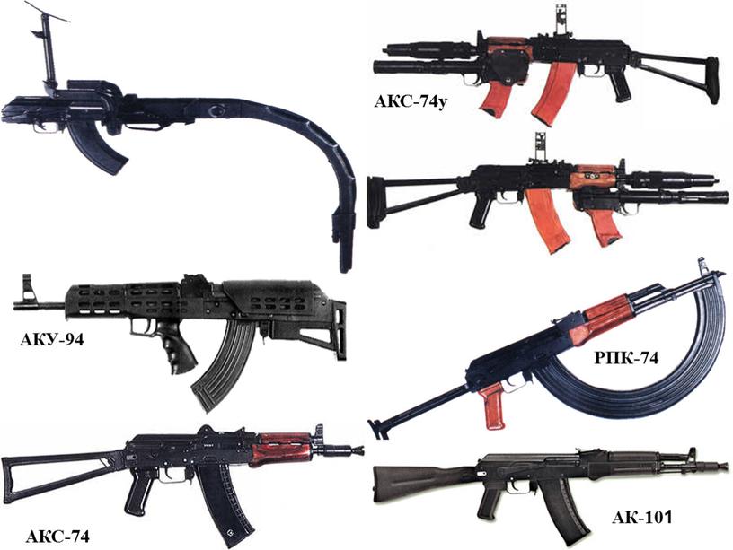 АКУ-94 АКС-74 РПК-74 ПКМСН АКС-74у