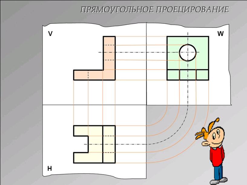 Презентация  "Проекционное черчение"