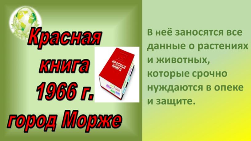 Презентация к классному часу Красная книга - природоохранительный документ"