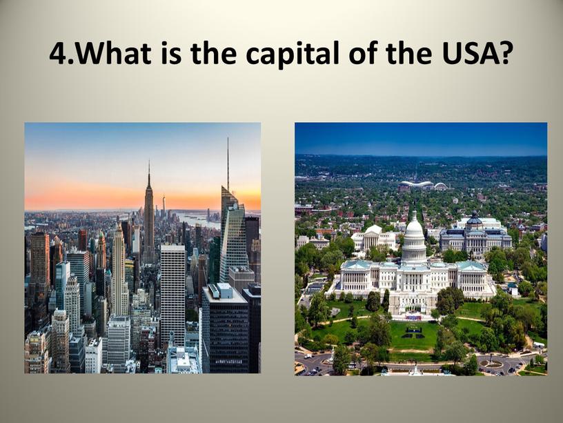 What is the capital of the USA?