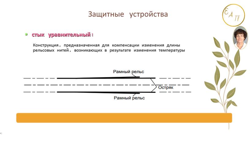 Конструкция, предназначенная для компенсации изменения длины рельсовых нитей, возникающих в результате изменения температуры стык уравнительный: