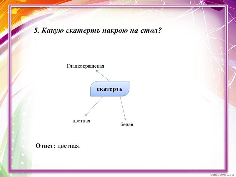 Какую скатерть накрою на стол? скатерть белая цветная