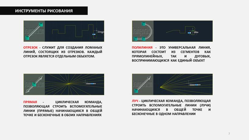 ИНСТРУМЕНТЫ РИСОВАНИЯ ОТРЕЗОК -