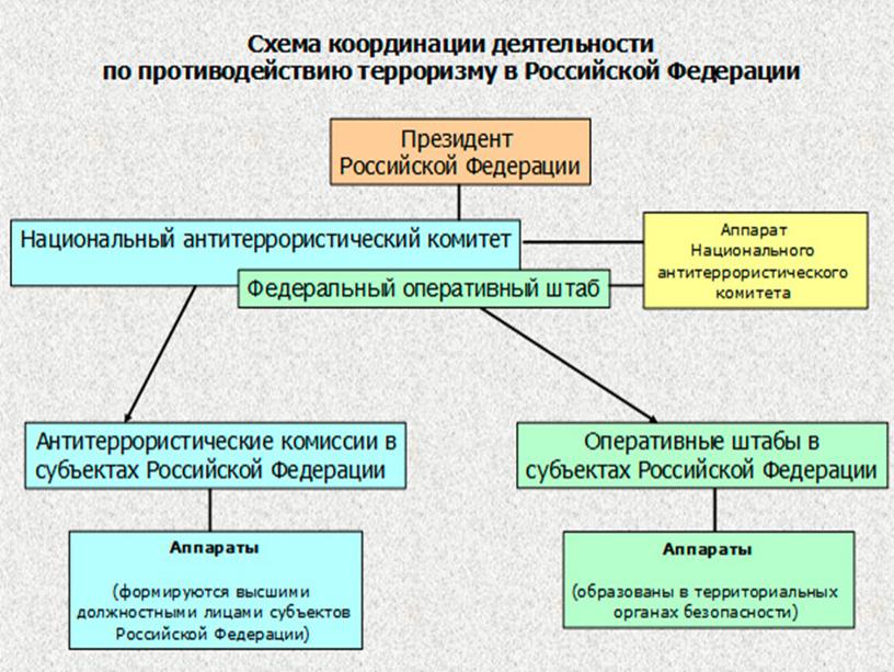 Презентация "Основные нормативно-правовые акты по противодействию терроризму и экстремизму" ОБЖ 9 класс