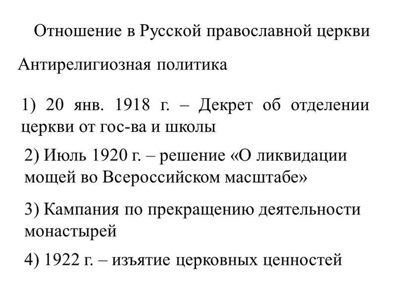 Отношение в Русской православной церкви